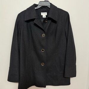 Stylish Black Women's Pea Coat